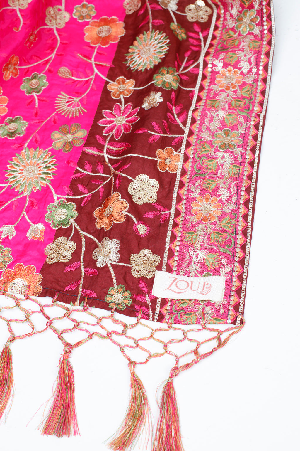 Multi-colour Katan Silk Shawl