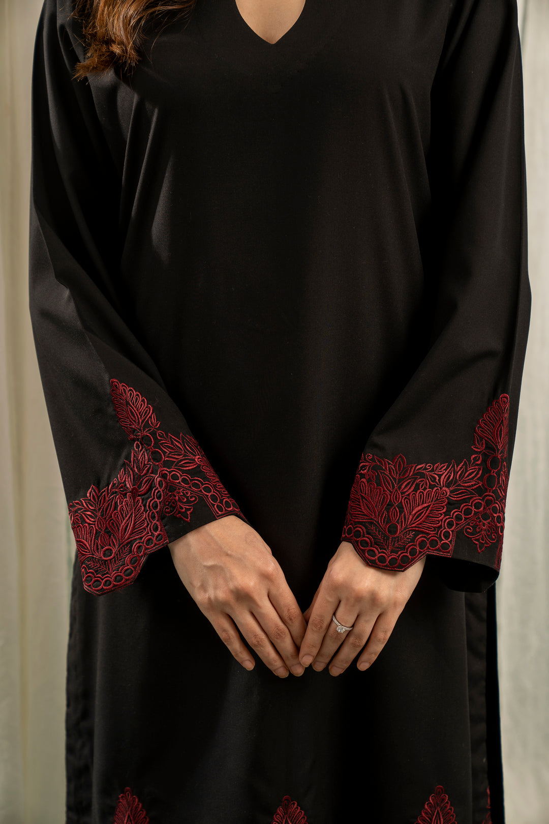 Black Embroidered CO-ORD Set