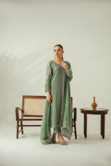 Frosted Patel 3PC Embroidered Chiffon Suit
