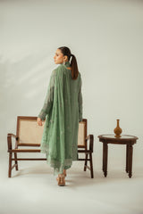 Frosted Patel 3PC Embroidered Chiffon Suit