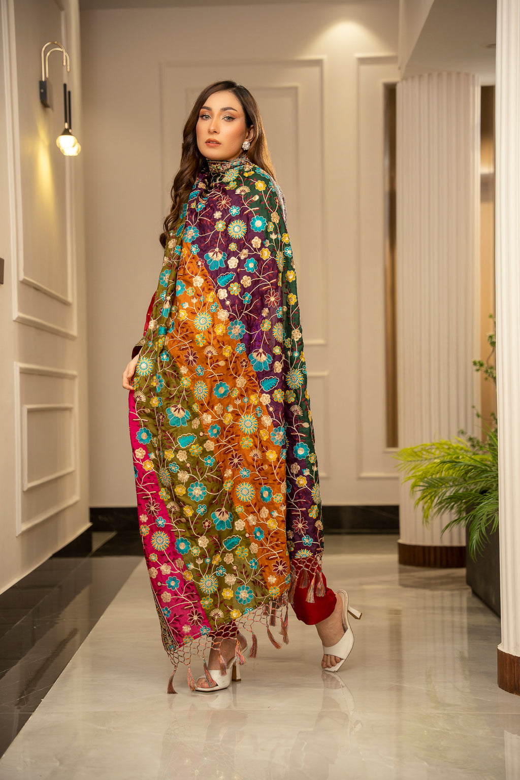 Gulzar Katan Silk Shawl
