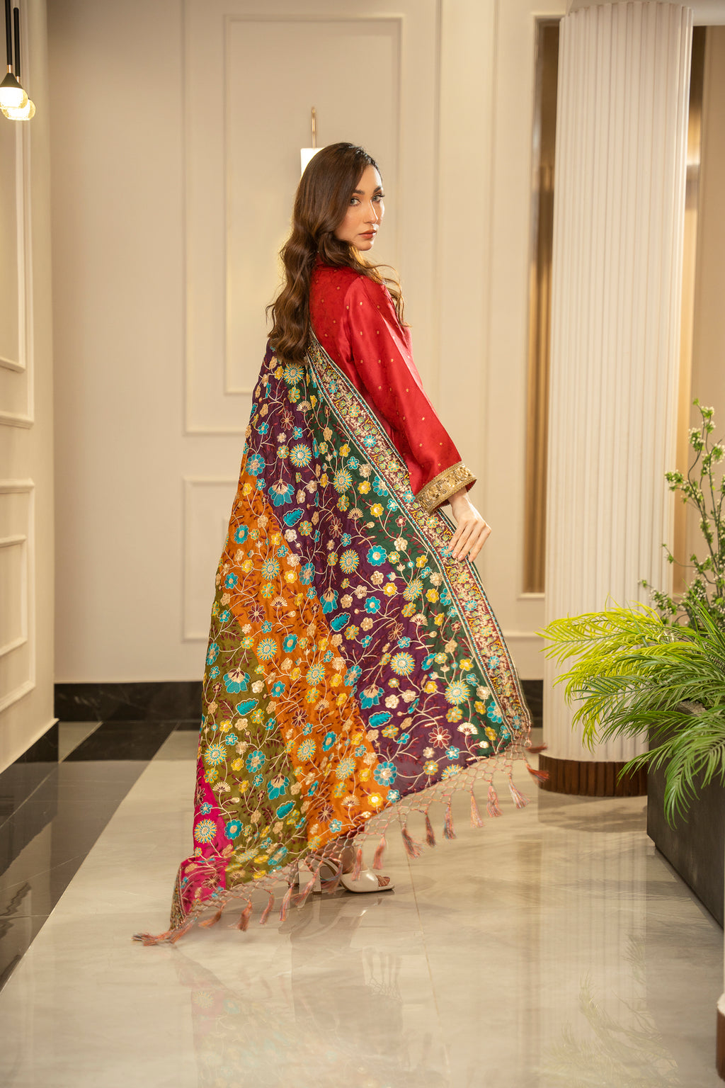 Gulzar Katan Silk Shawl