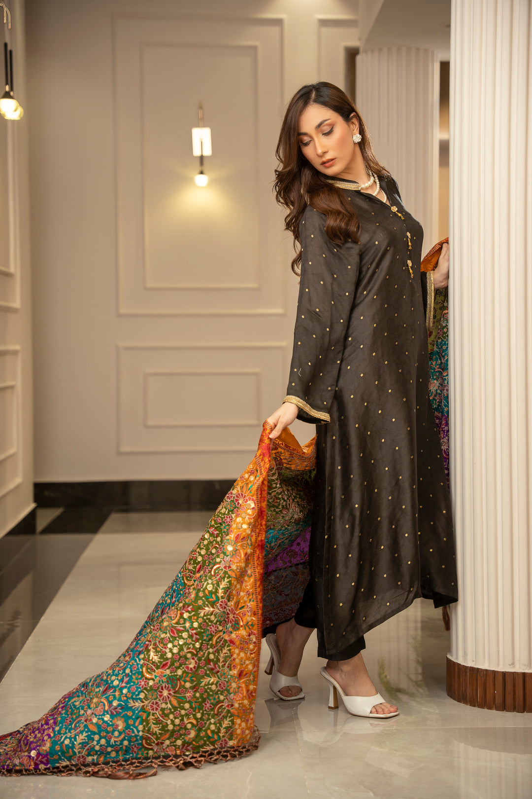 Rang Rez Katan Silk Shawl