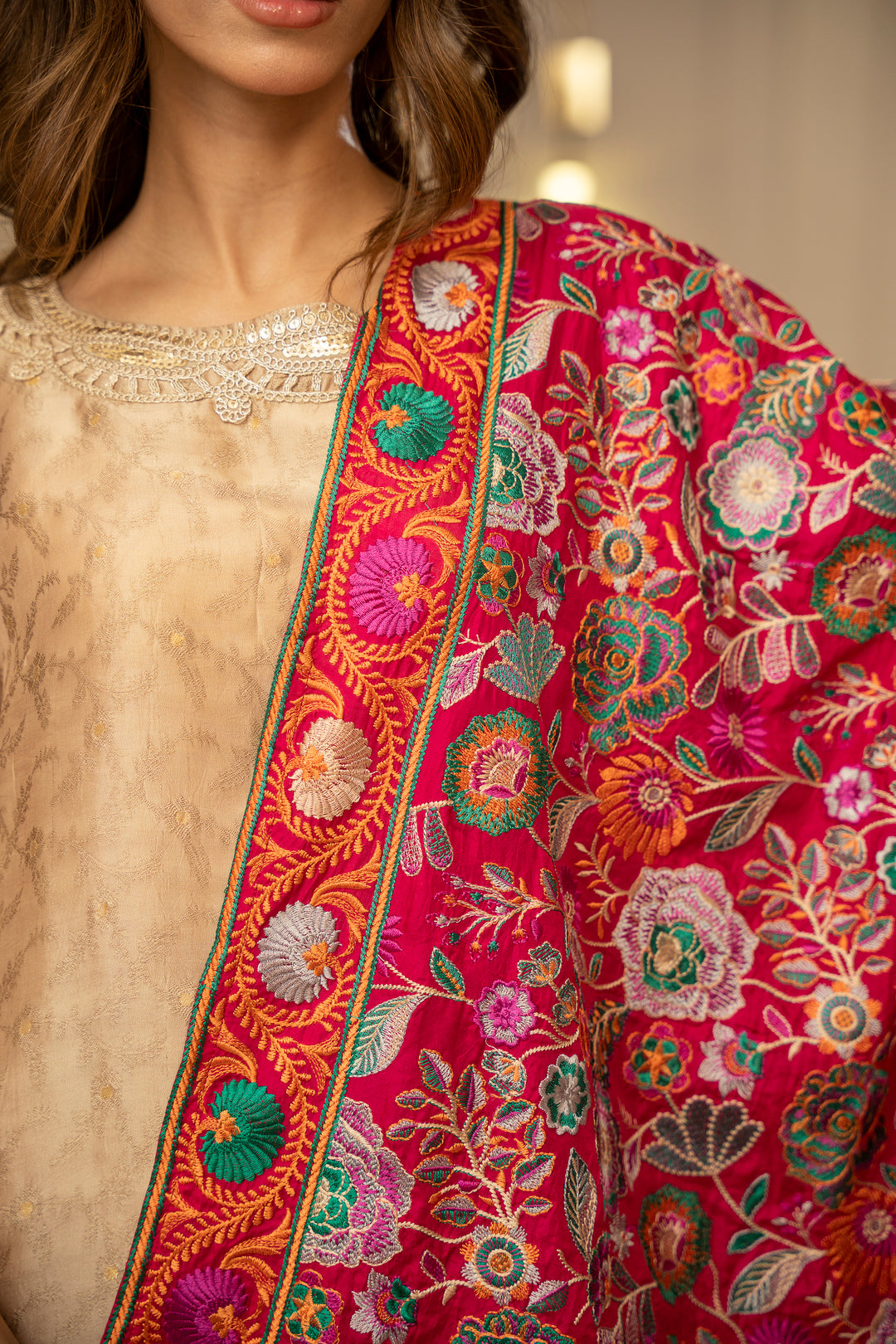 Muskan Katan Silk Shawl