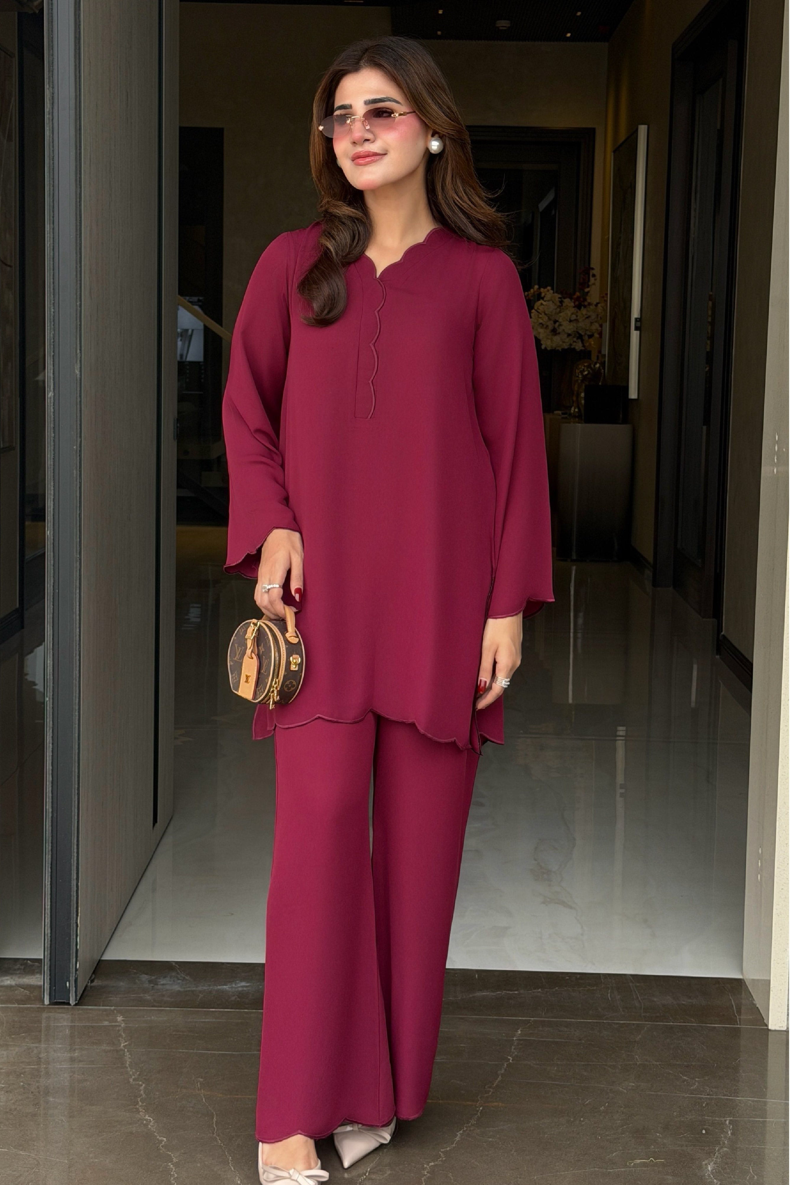 Maroon Co-ord