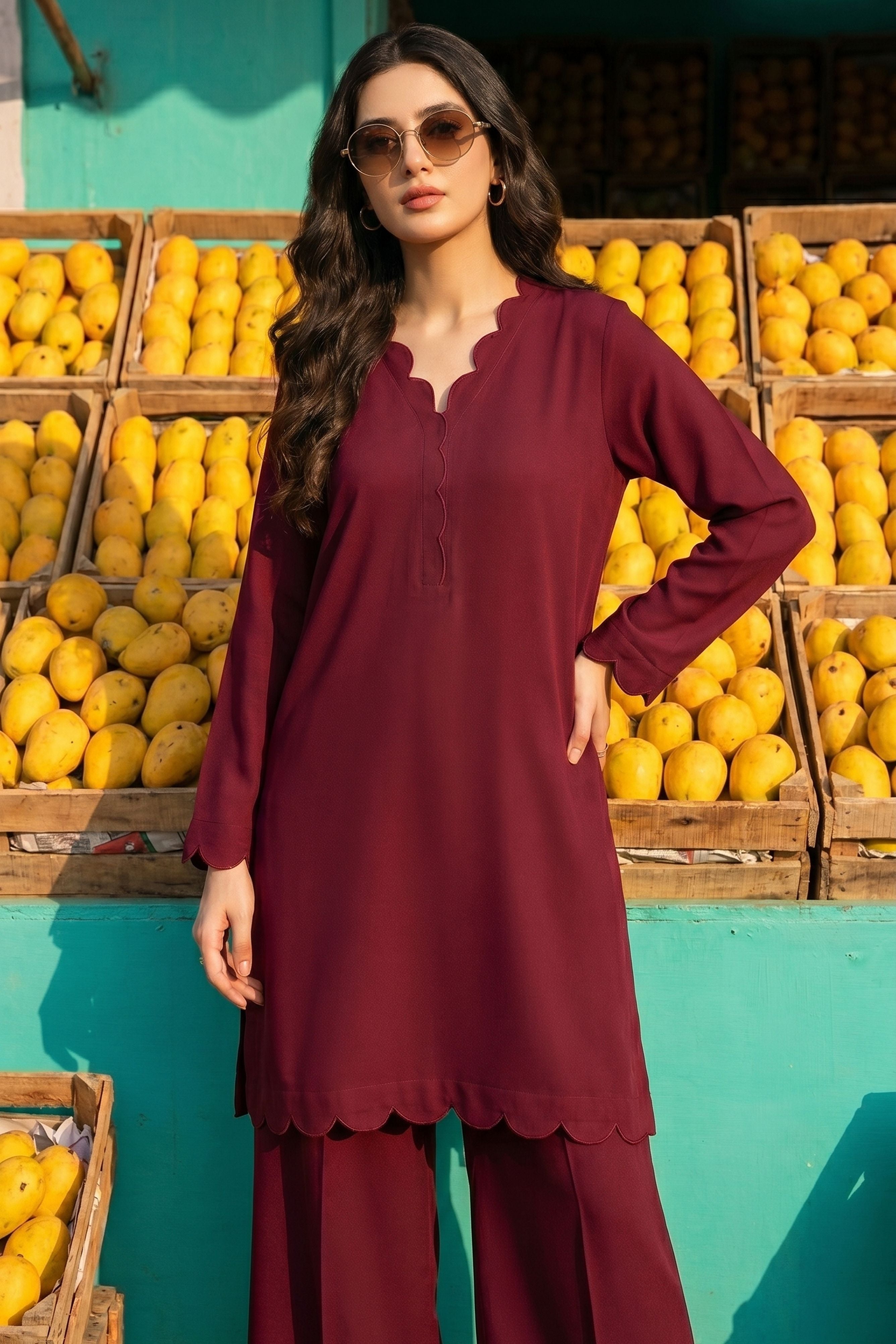 Maroon Co-ord