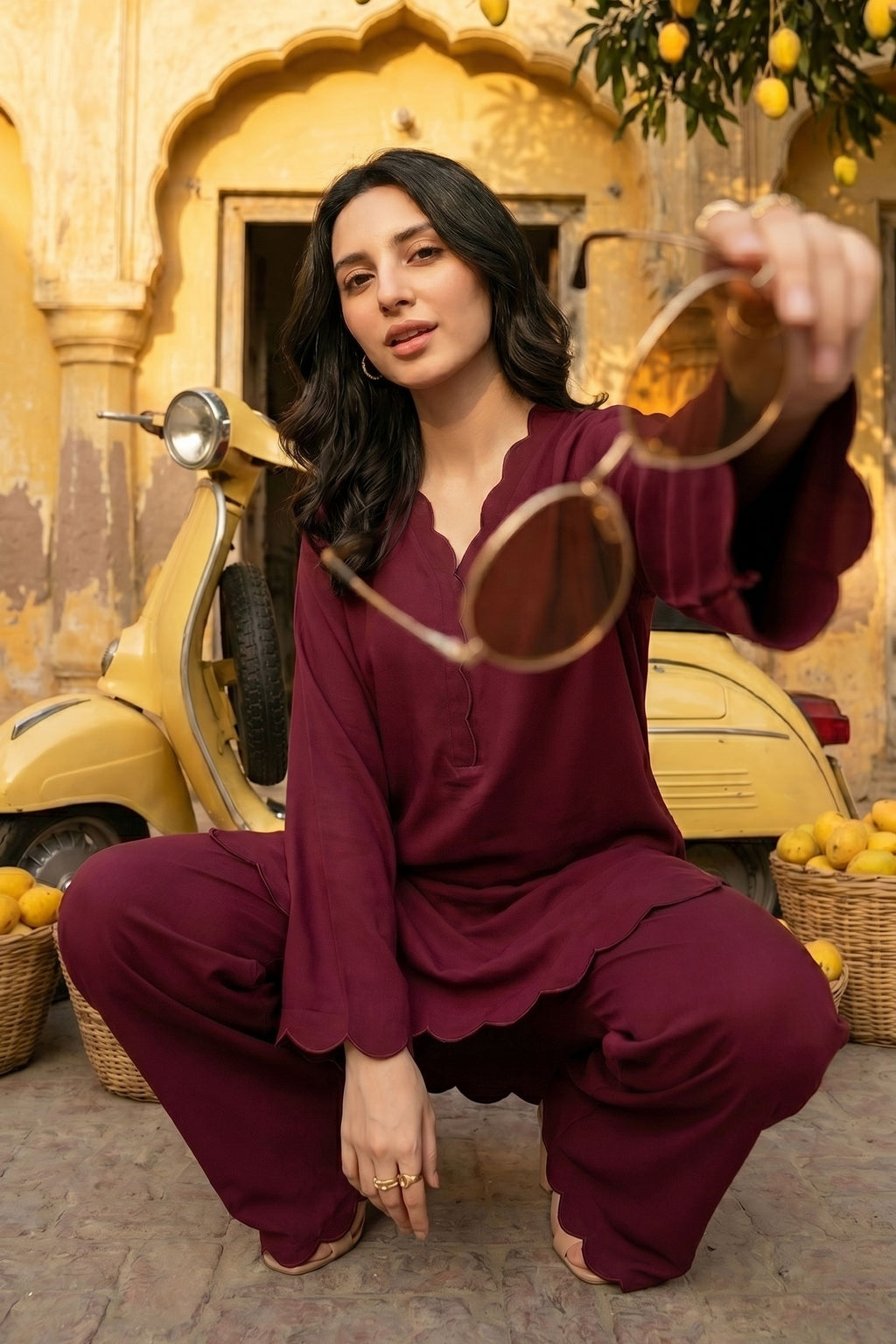 Maroon Co-ord